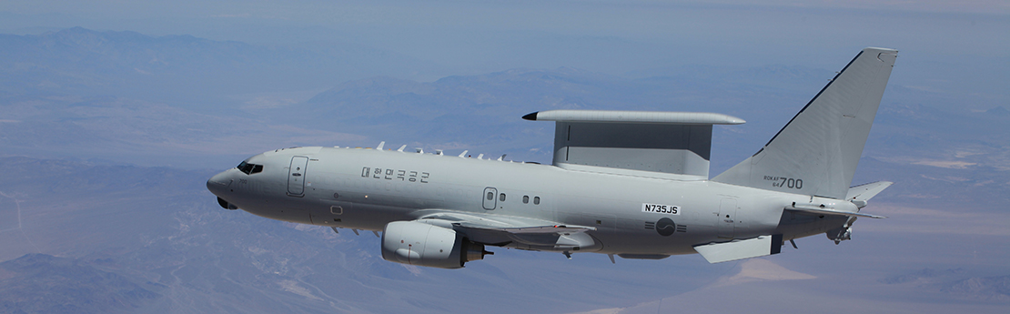 Airborne Early Warning and Control (AEW-C) in flight