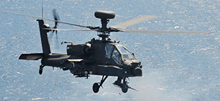 AH-64D Apache in flight
