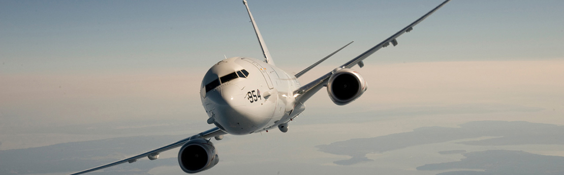 P-8 in flight